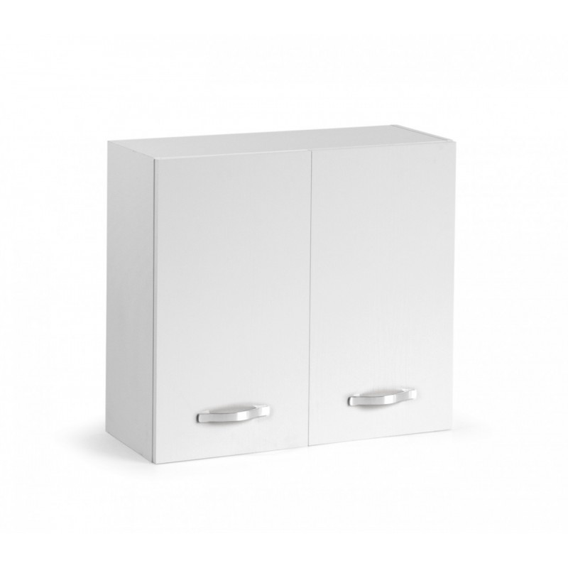 Image of Pensile componibile per cucina Bianco Frassinato 2 ante Cm 80x32xH 72