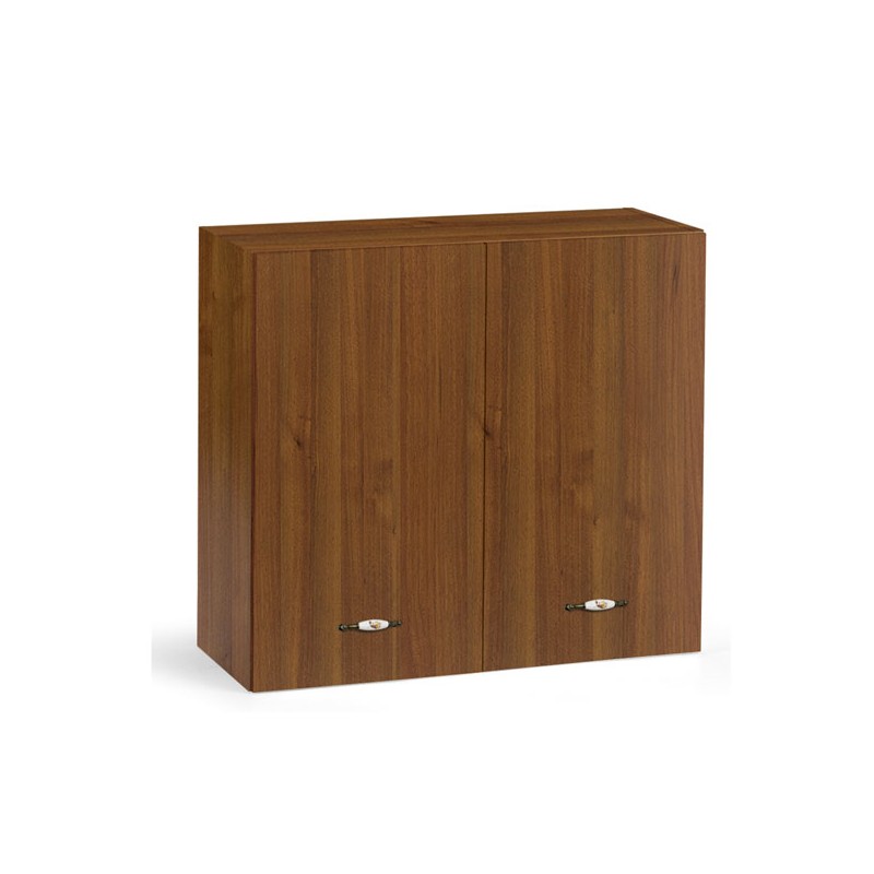 Image of Pensile per cucina Noce antico Cm 80x32xh 72 con 2 ante