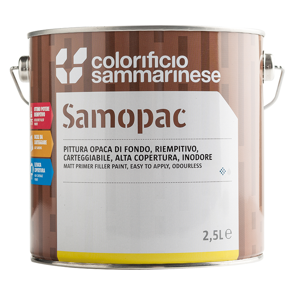 Pittura Opaca Di Fondo 'Samopac' Lt. 2,5