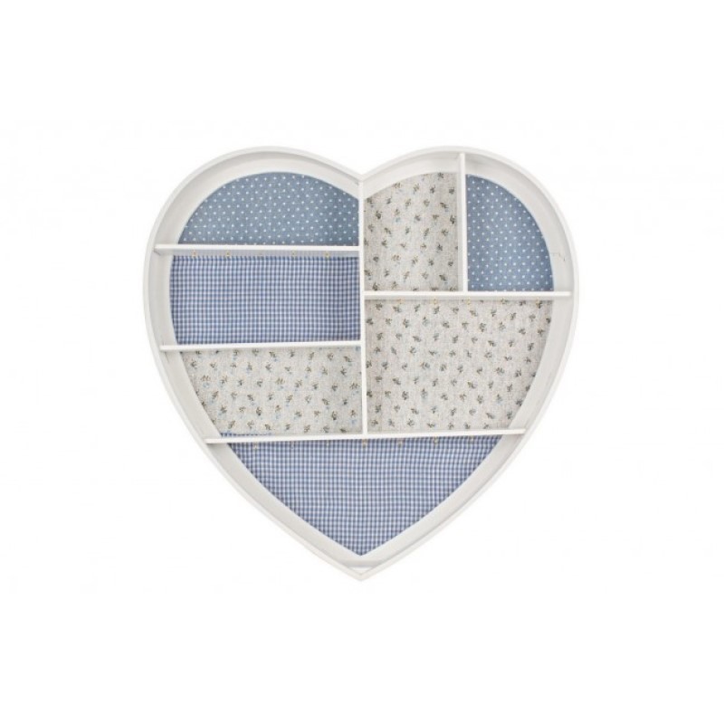 Image of Porta gioielli blu Cuore in legno