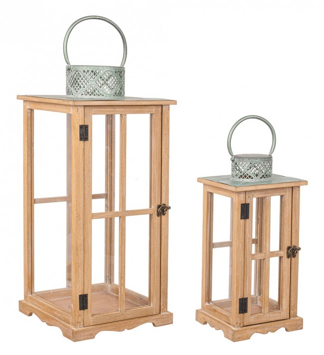 Image of Set2 Lanterna Sharyl Rett Nat-Verde Acqu