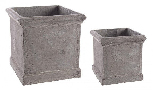 Image of Set2 P.Vaso Cement Qu Grigio