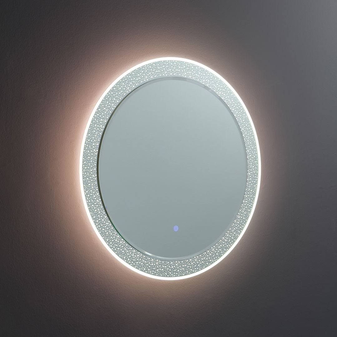Image of Specchio rotondo 80 cm con illuminazione led