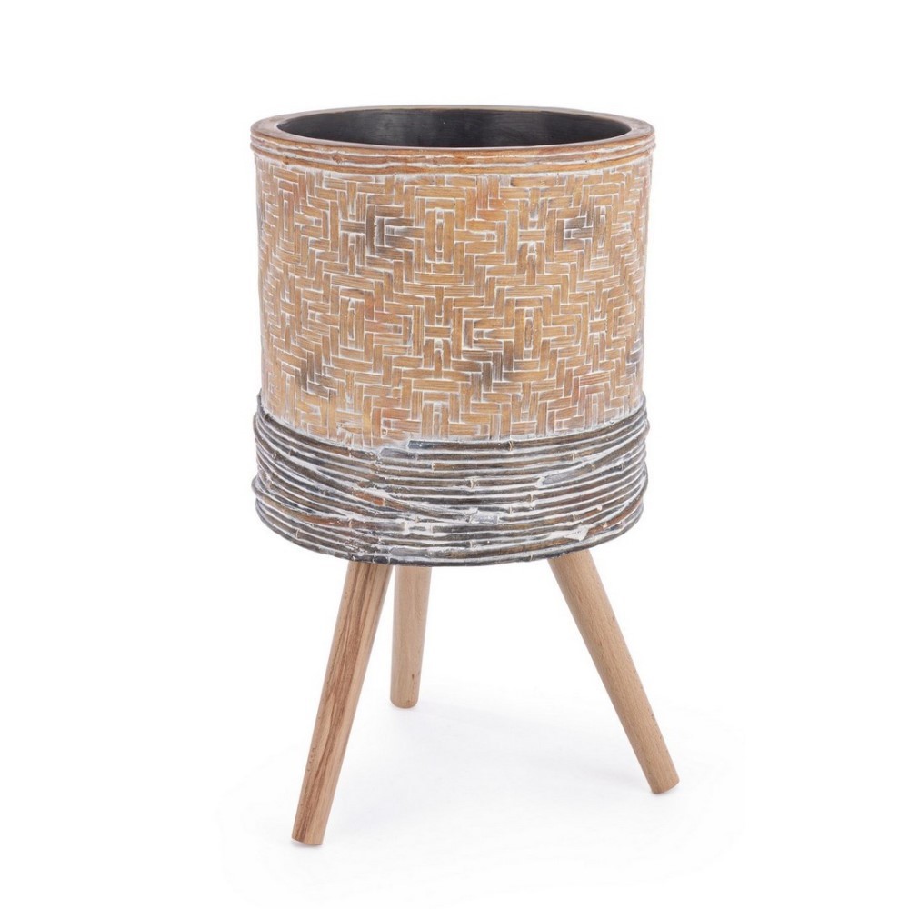 Vaso Dakar treppiede Magnesia 39h cm