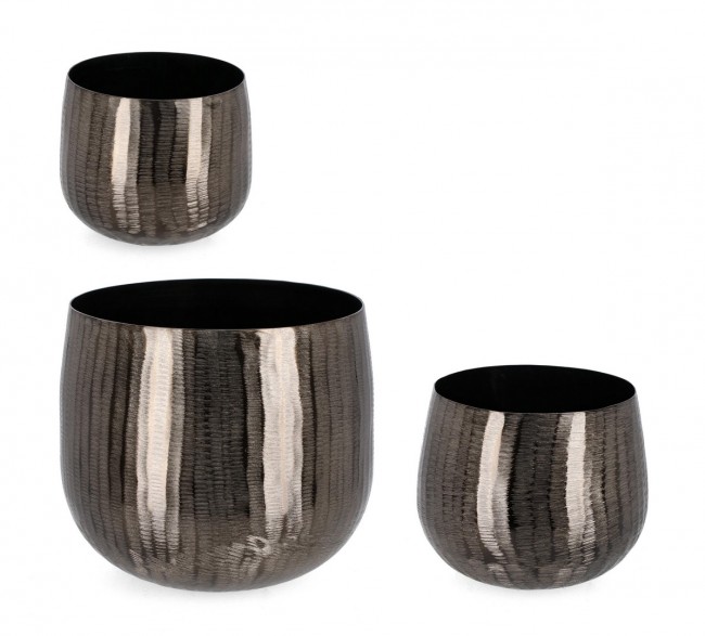 Image of Vaso chisel antracite D.17x14,5h, D.20x17,5h, D.29x25h