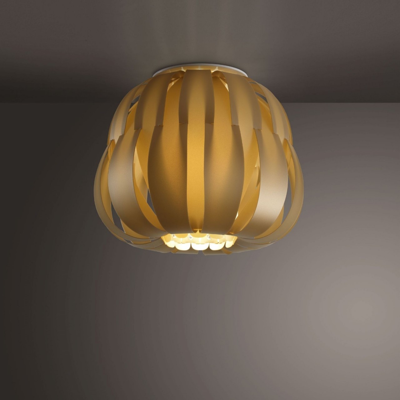 Image of Plafoniera New oro Cm. 42 x 33h