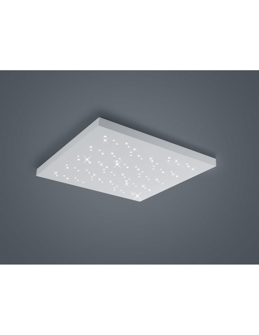 Image of Plafoniera Quadrata Titus Dimmerabile Bianco 75x75 cm Trio Lighting