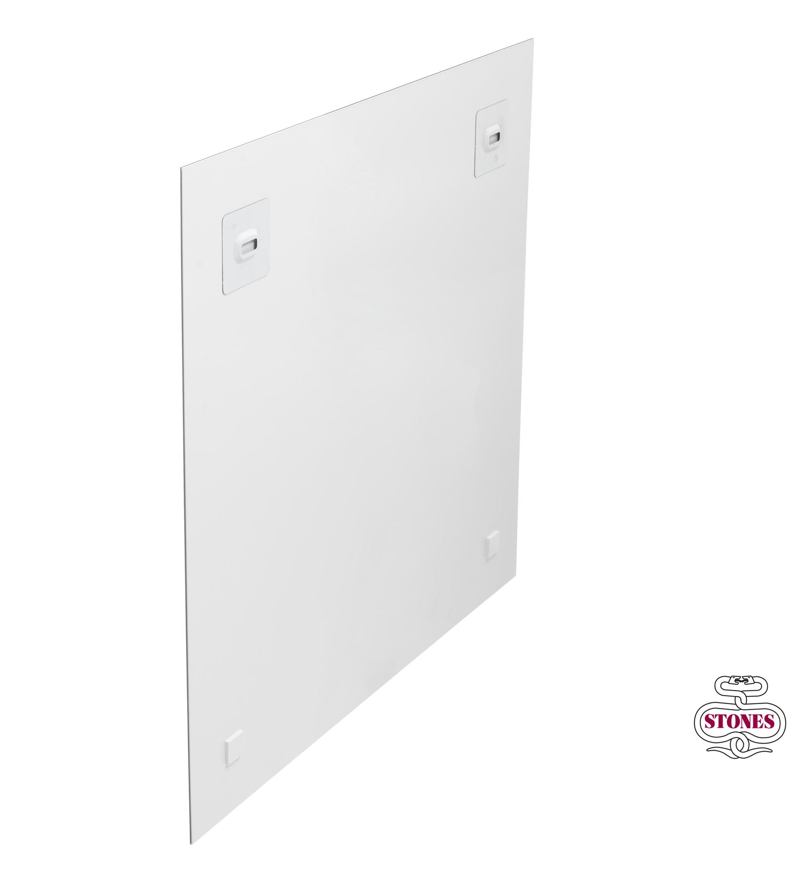 Stampa su vetro 60x60 cm con tela multicolor