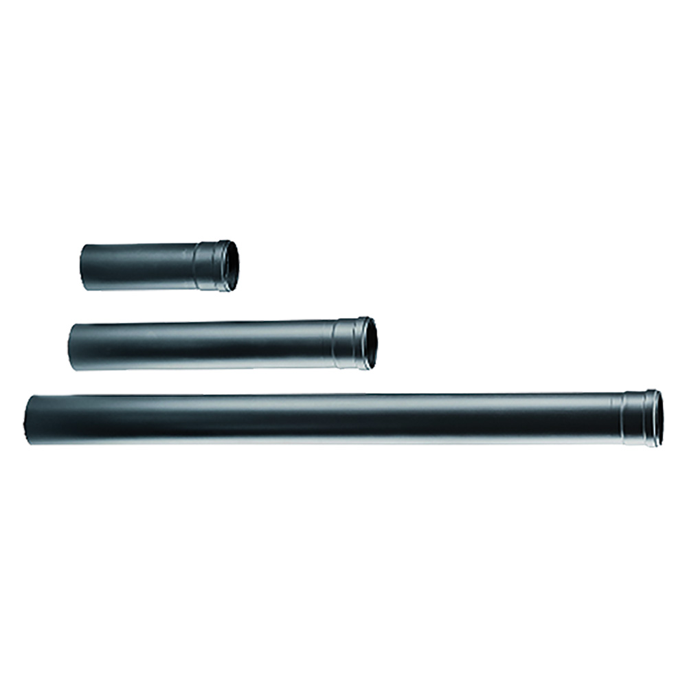 Image of Tubo pellet ø 10 x 50 cm in acciaio nero