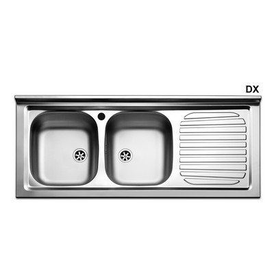 Lavello Da Incasso In Acciaio Inox CR - Rotondo, Lucido, Senza Fori Rubinetto - Foto 8