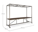 Tavolo espositore c-tetto 300x210h