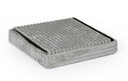 Pouf pieghevole in velluto grigio