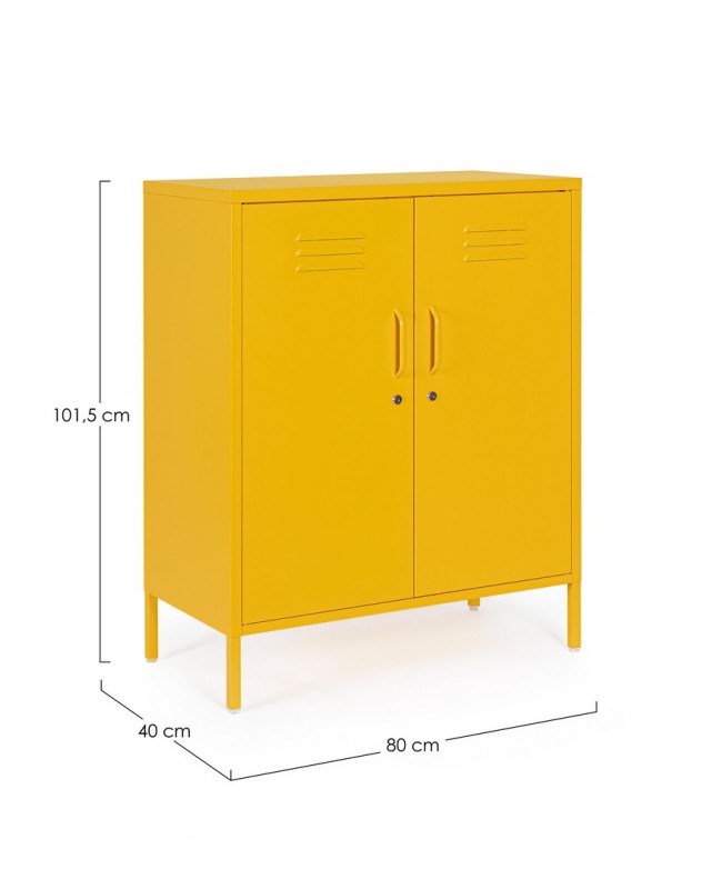 Credenza gialla 2 ante Cambridge