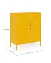 Credenza gialla 2 ante Cambridge