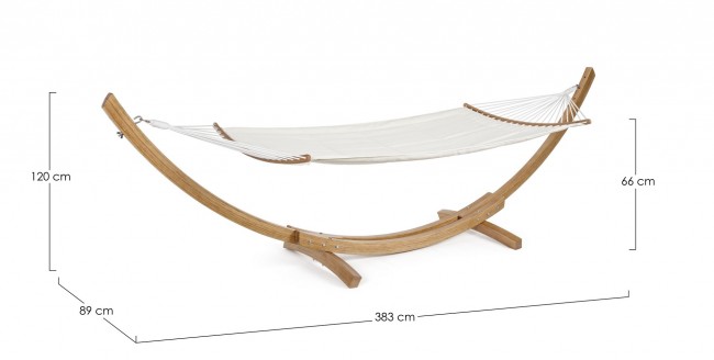 Amaca in legno nobilitato 383x89 cm