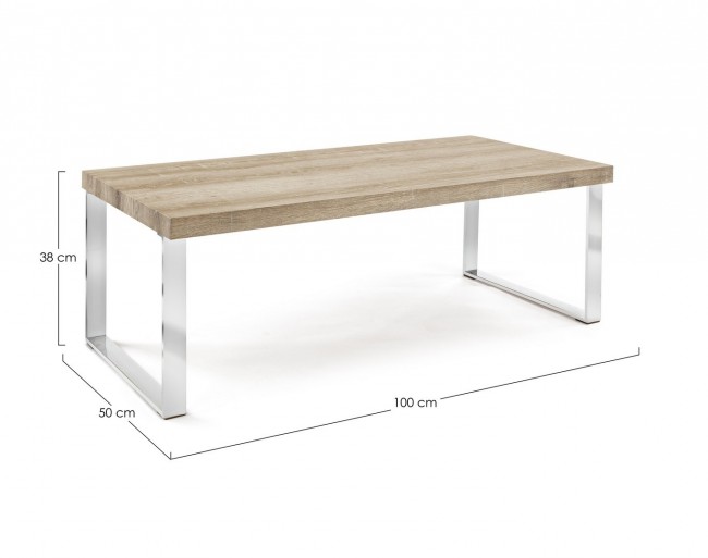 Tavolino rettangolare 100x50 cm