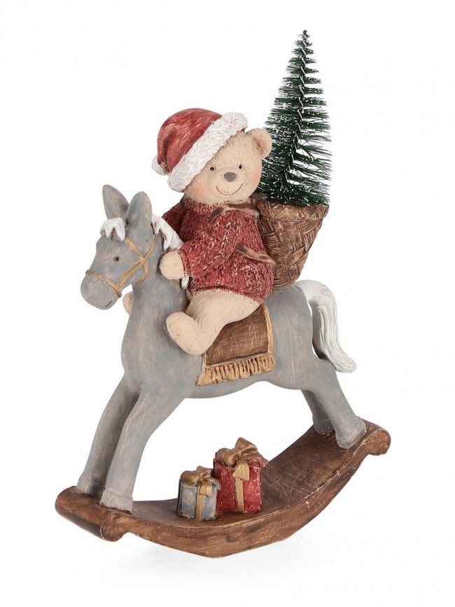 Main Image for Orso alton stand rosso c-cavallino Natale