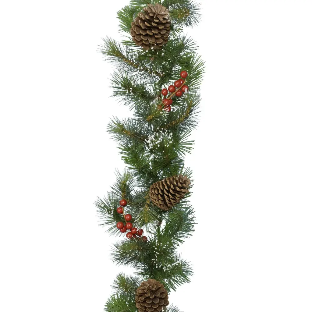 Main Image for Ghirlanda Natalizia Frosted Verde/Bianca 270xd.30 cm