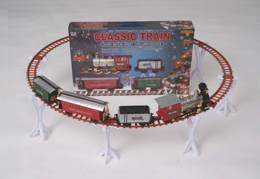 Image of Trenino natalizio con luci e musica