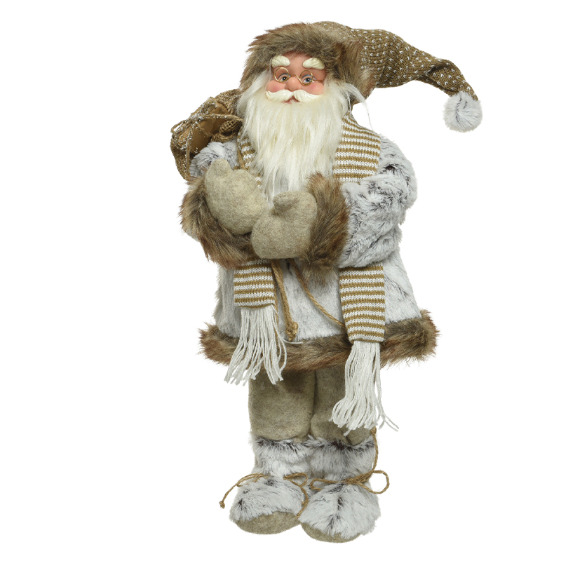 Image of Pupazzo Babbo Natale oro H 45 cm