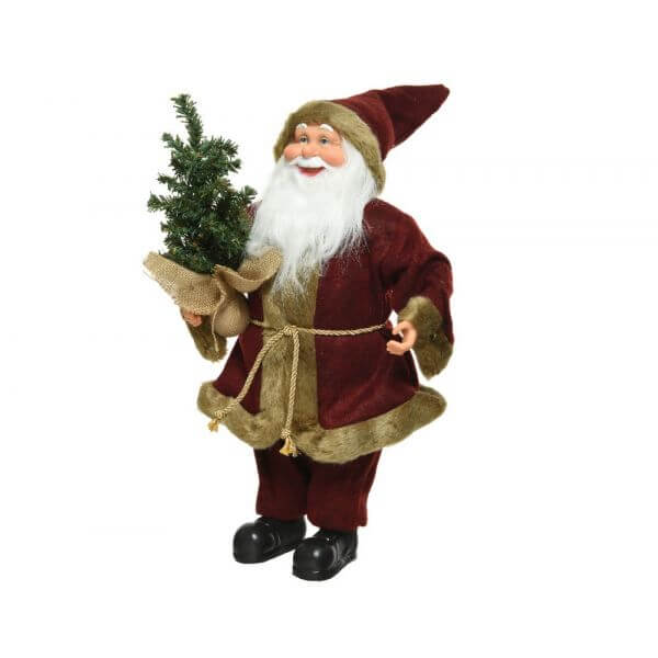 Image of Babbo Natale in poliestere - Dimensioni: L24-W14-H45cm