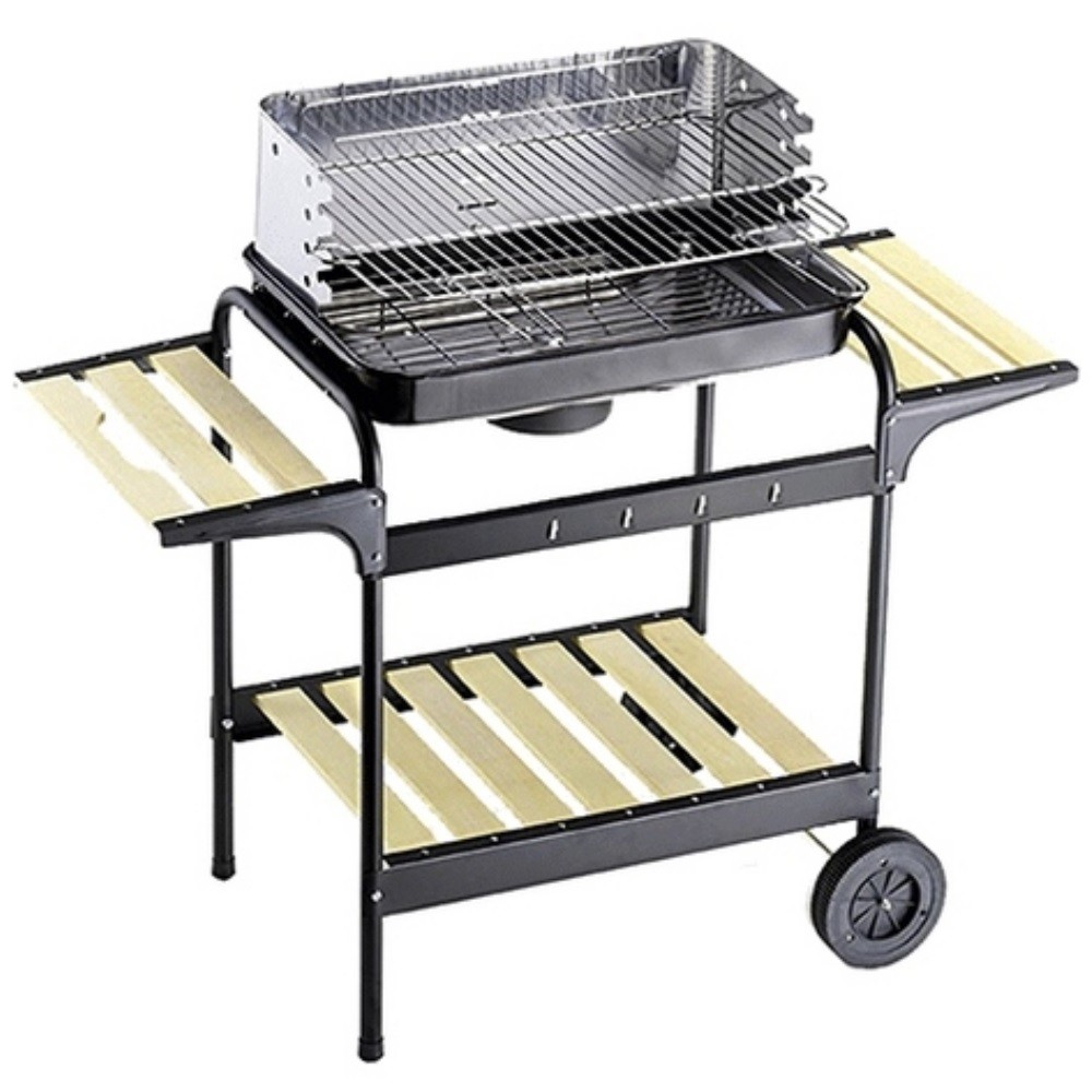 Barbecue 60-40 Green-X Cm 58 X 38 - Paravento Inox Ompagrill