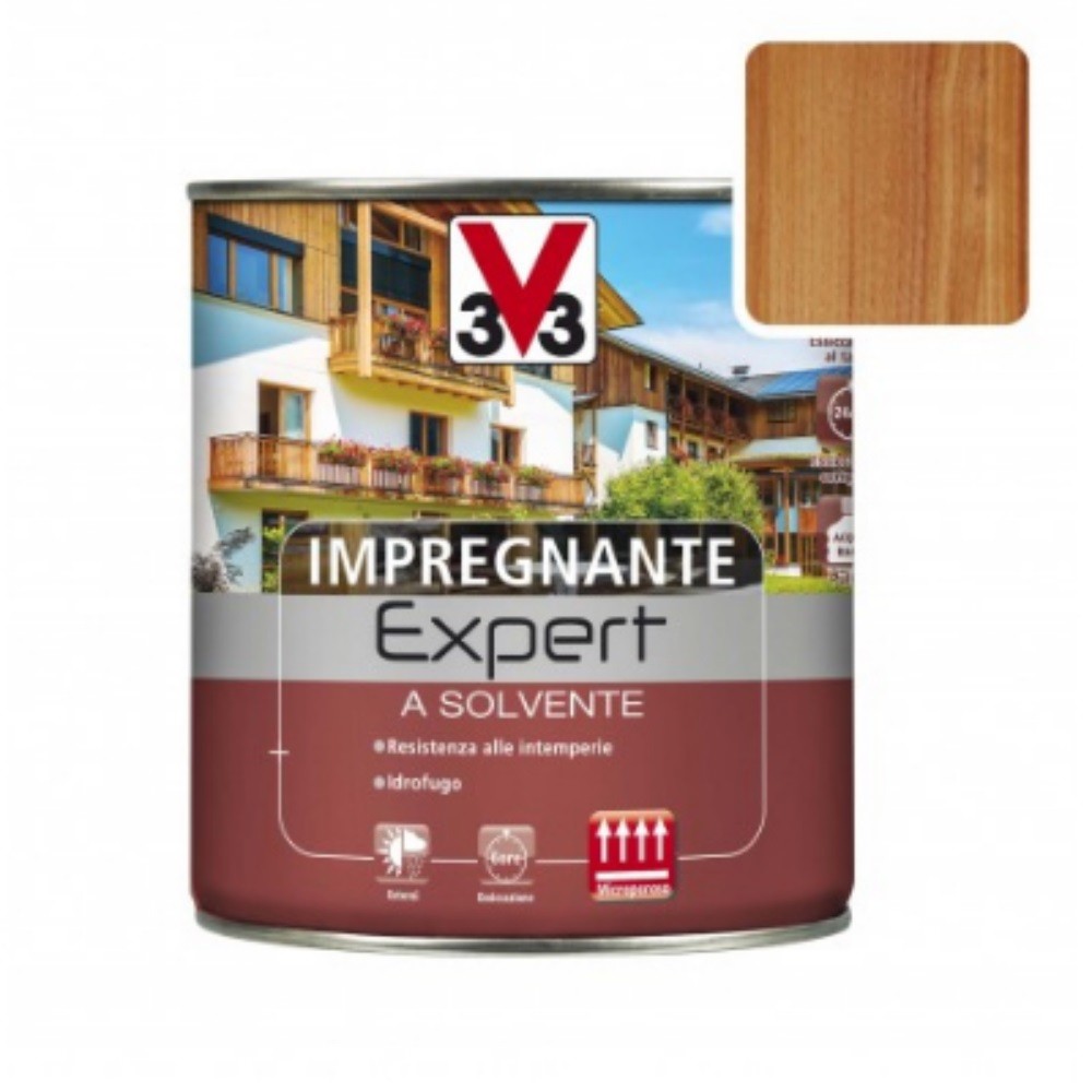 Image of Impregnante a solvente protettivo per legno Expert noce medio 3 litri
