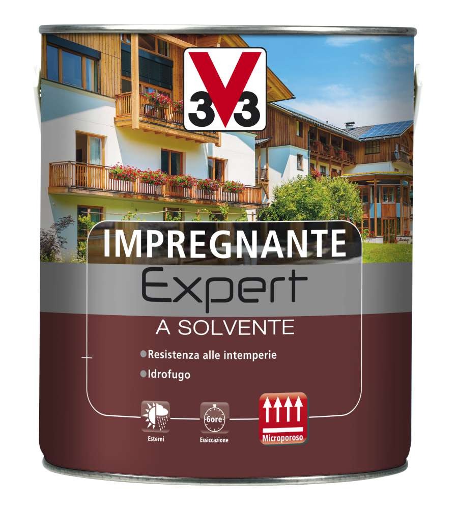 Image of Impregnante Solvente 2,5 Noce Medio per Legno Esterno