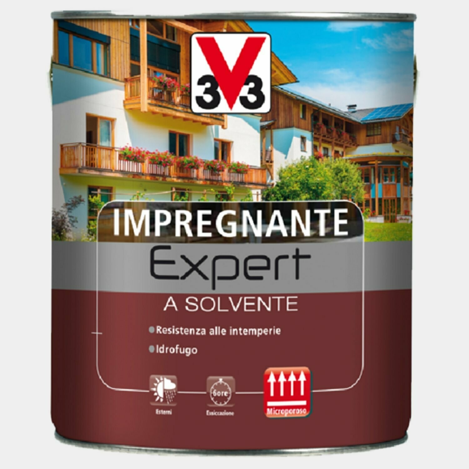 Image of Impregnante Expert Solvente 2,5 Noce Douglas per Proteggere e Valorizzare il Legno Esterno