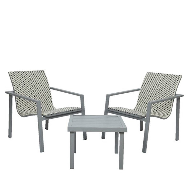 Image of Salotto Quebec 3 pezzi grigio