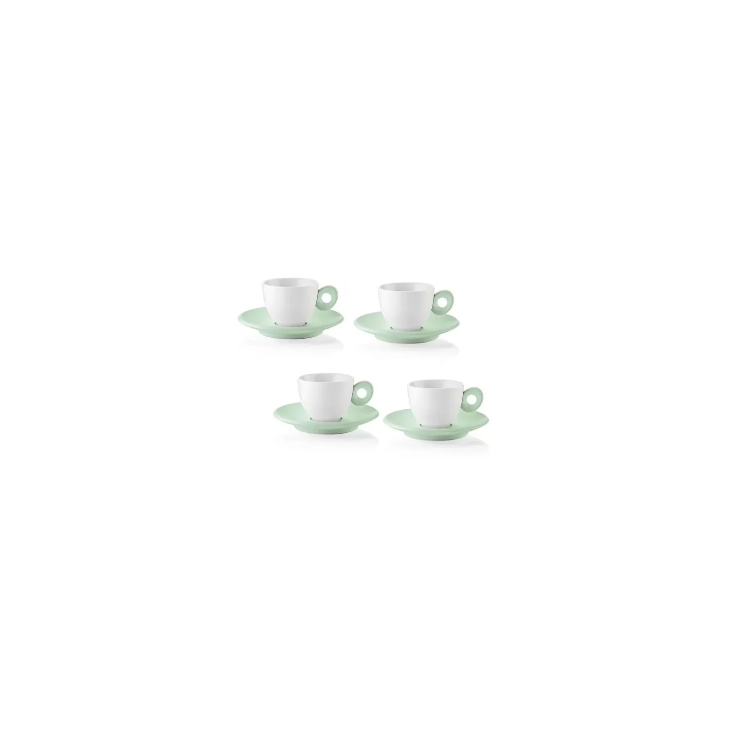 Set 4 tazzine caffè verde malva
