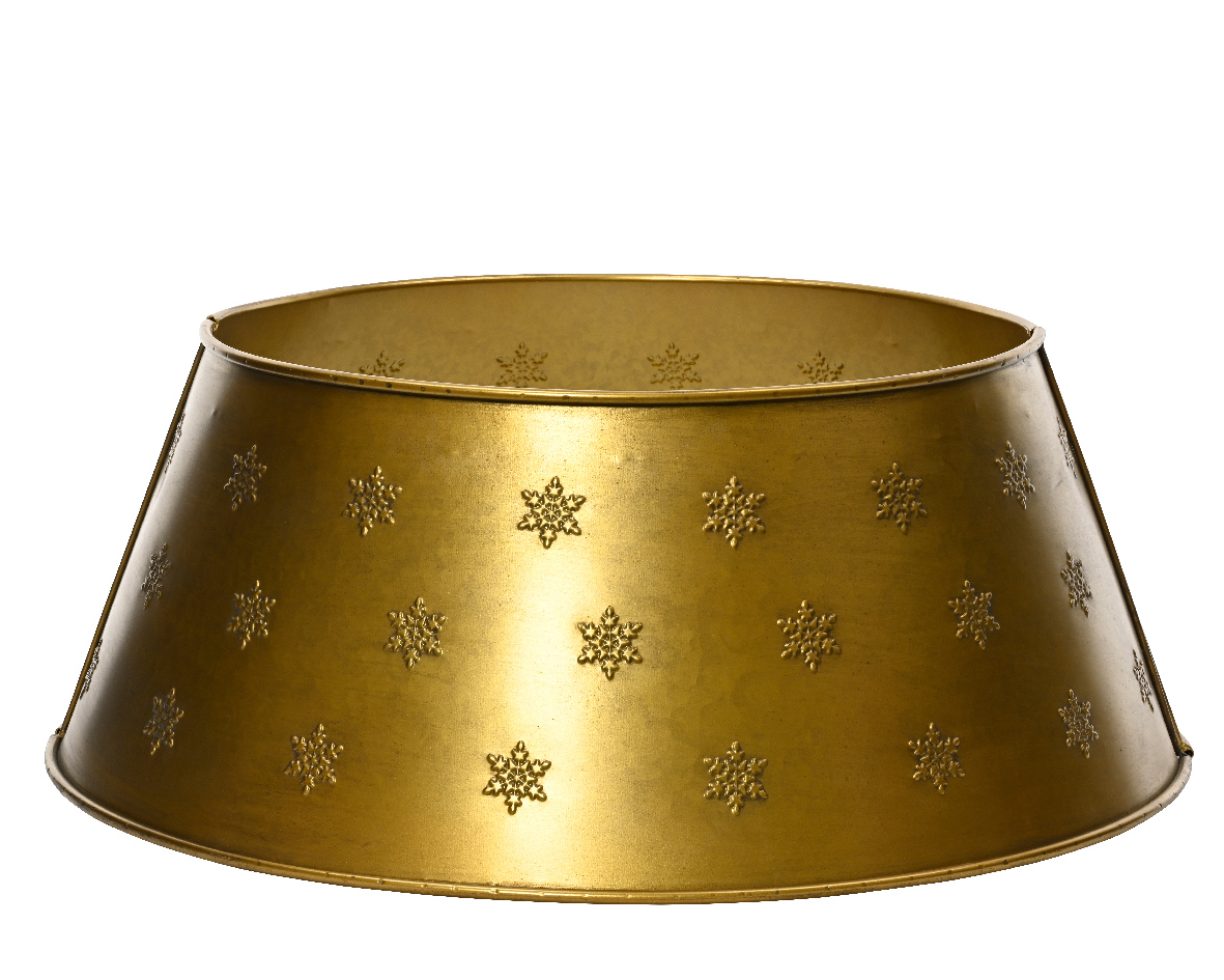 Image of Copri base per albero di Natale in metallo H25 cm