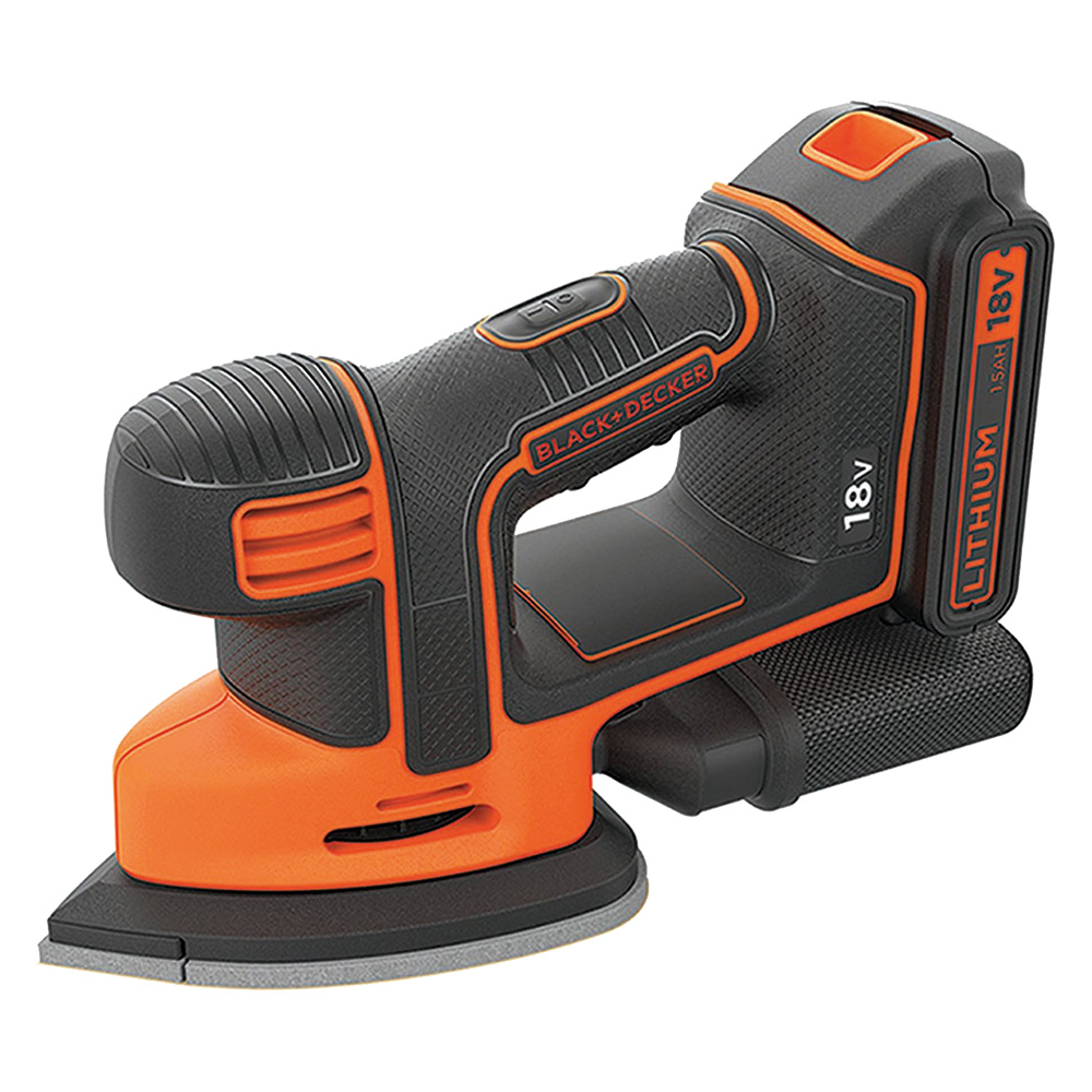 Image of Levigatrice Mouse A Batteria Bdcds18-Qw 18V - 1,5 Ah Litio nero Decker