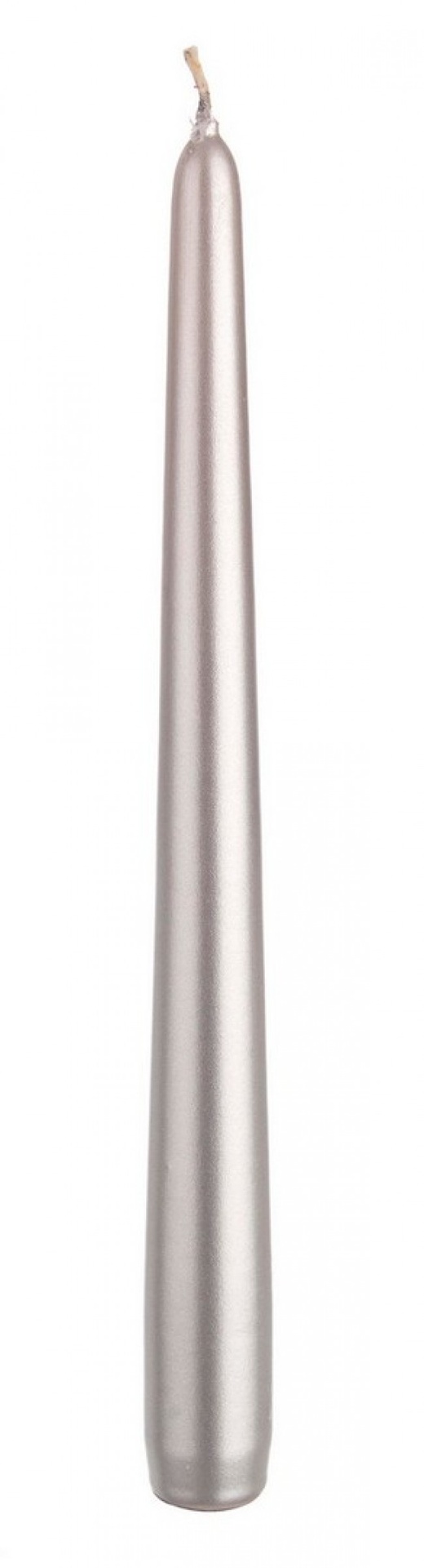 Image of 12x Candela Basic Conica Argento 25Cm