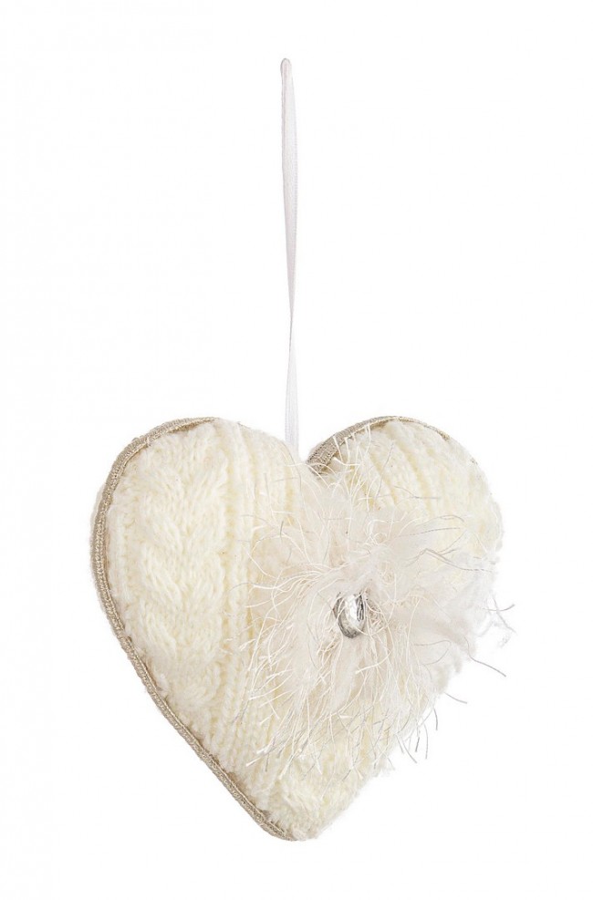 Image of 12x Pendaglio Jolin Cuore Bianco