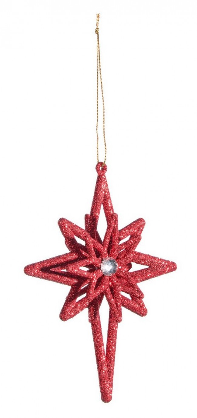 Image of 12x Pendaglio Moda Cometa Rosso