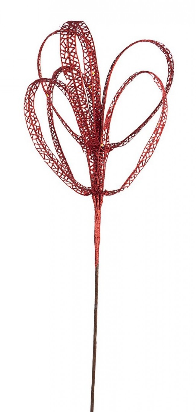 Image of 12x Ramo Joseline Rosso H65Cm