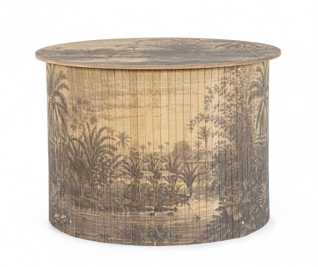 Image of 2x Tavolino Fujiko in legno D.58x40h