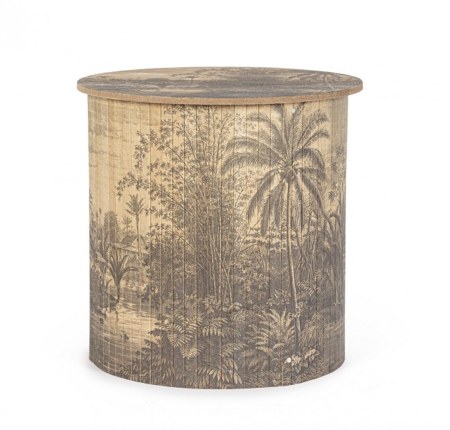 Image of 3x Tavolino Fujiko in legno D.40x40h