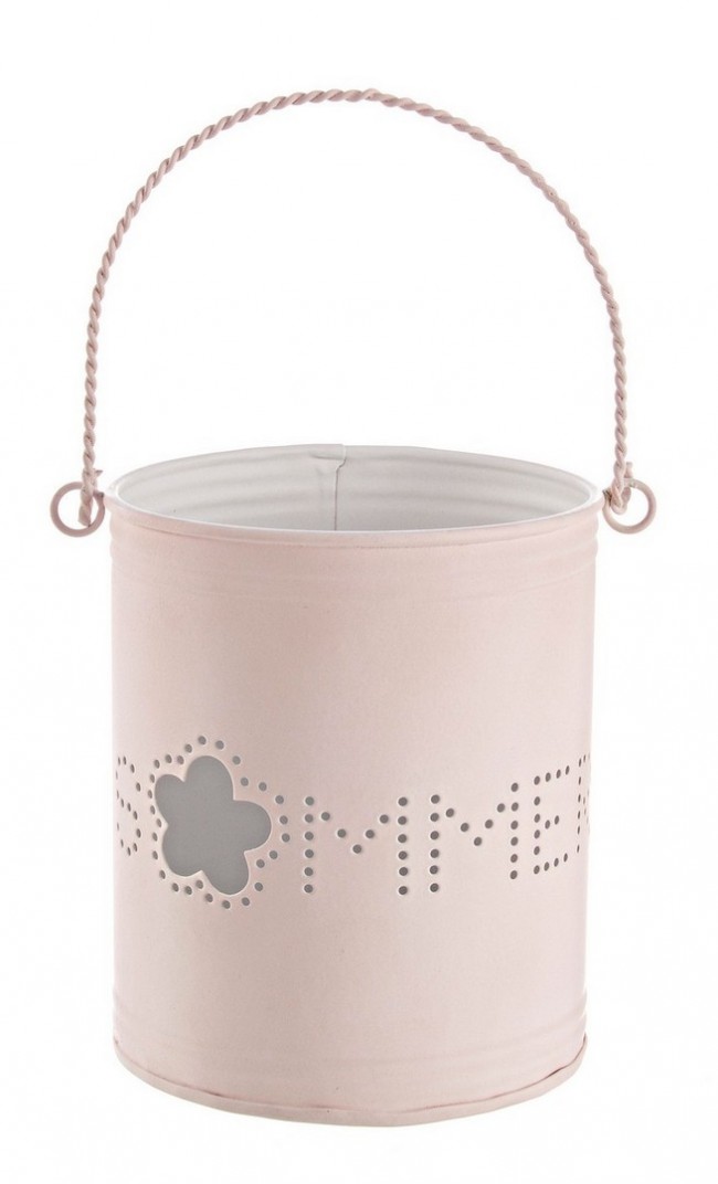 Image of 4x Candela Finesse rosa D.12x14h in metallo