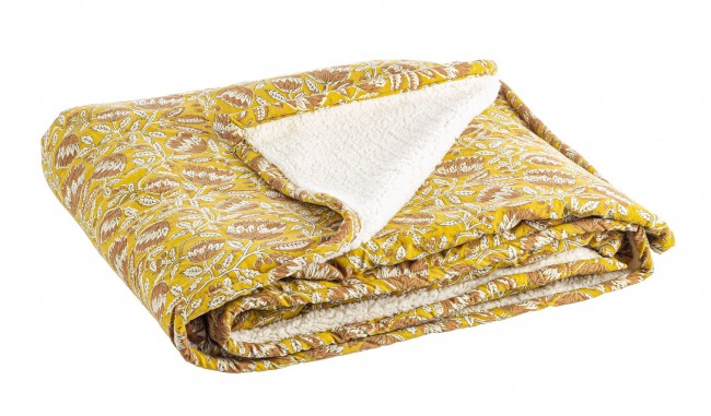 Image of 4x Plaid ocre 130x180 in tessuto