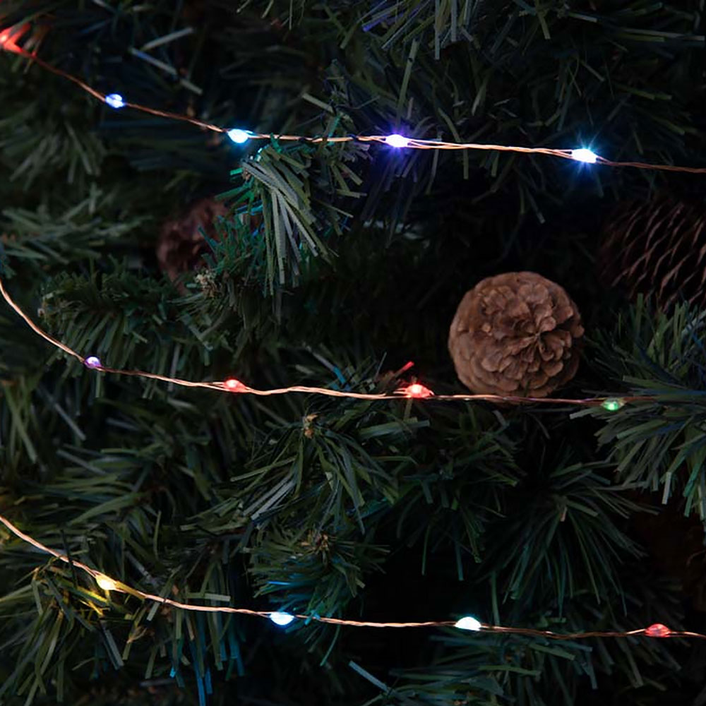 Catena Lineare Micro Luci A Led Serie 'M-Mh' 400 Led Rgb - 24 Mt. (24+4)