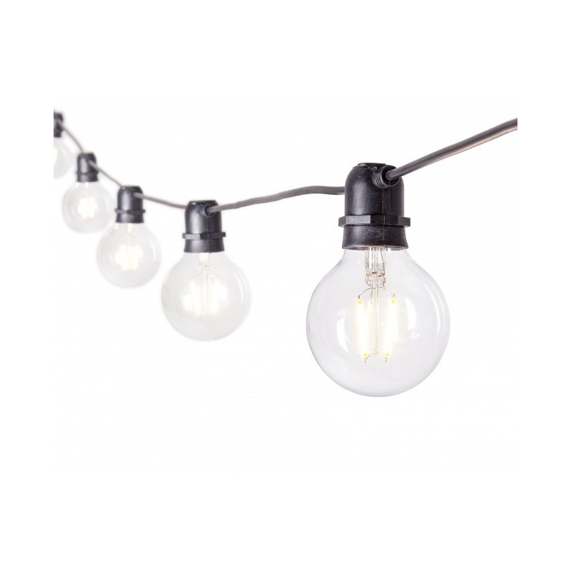 Catena luci esterno Brillant 10 led Trasparenti 8.4m