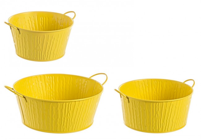 Image of 4x Set3 C.Vaso Corteccia C-Manico To Giallo