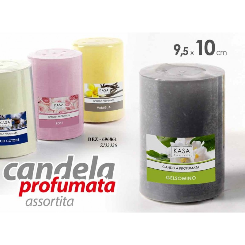 Image of 6x Candele profumate assortite diam cm 9.5 x 10 h