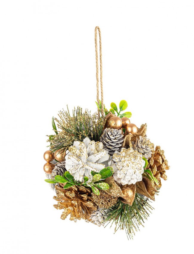 Image of 6x Decorazione Sferica Martha Bia