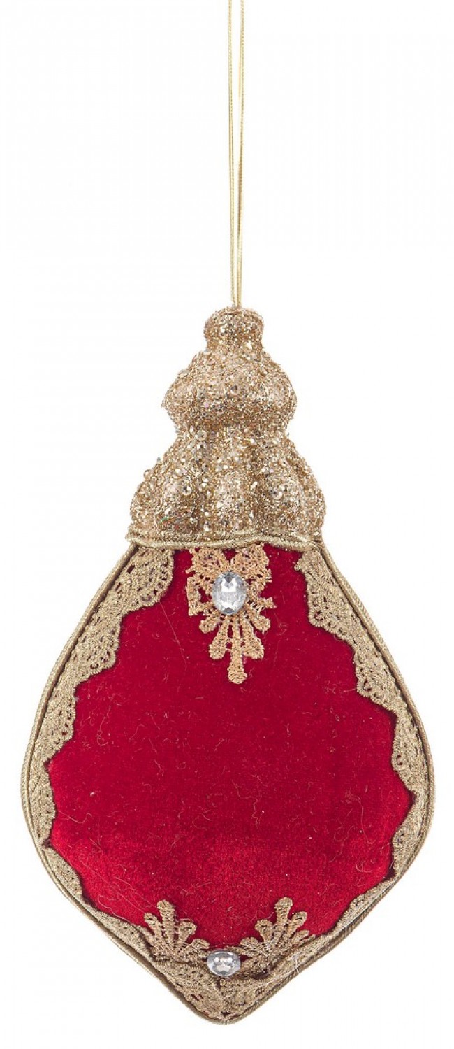 Image of 6x Pendaglio Colyn Goccia Rosso