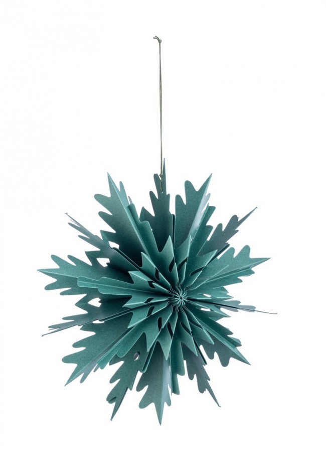 Image of 6x Pendaglio Vik Fiocco 012 Carta Verde D30