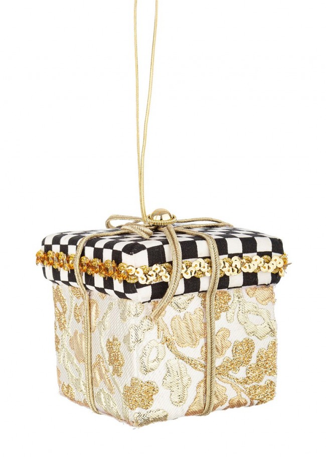 Image of 8x Pendaglio Scacchi Pacco Regalo Oro