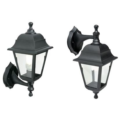 Applique Up & Down E27 In Resina linea devil nero